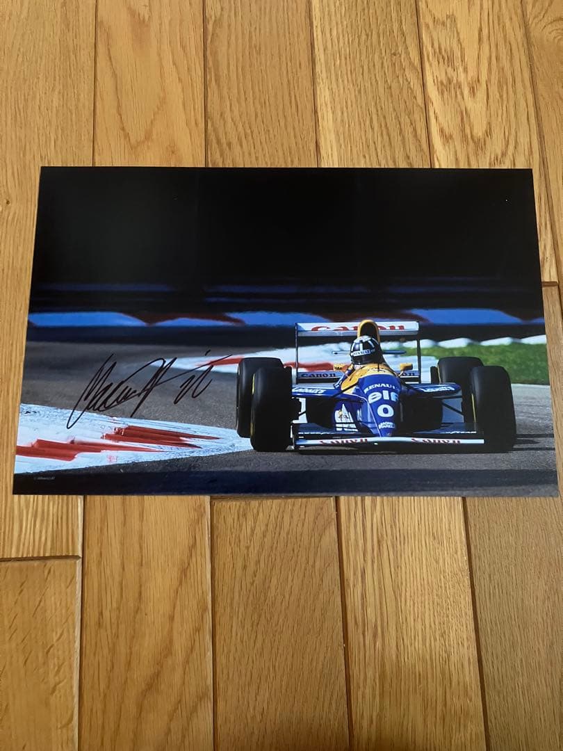 デーモン　ヒル　直筆サイン　ウィリアムズルノー　1993 証明書付き