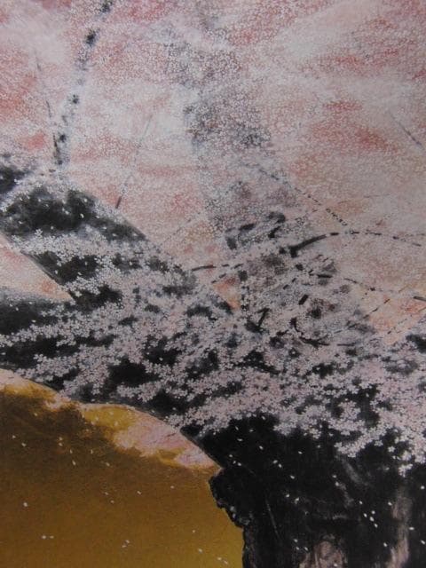 橋本正次、【淡墨桜】、希少な額装用画集より、状態良好、新品額装付、日本人画家