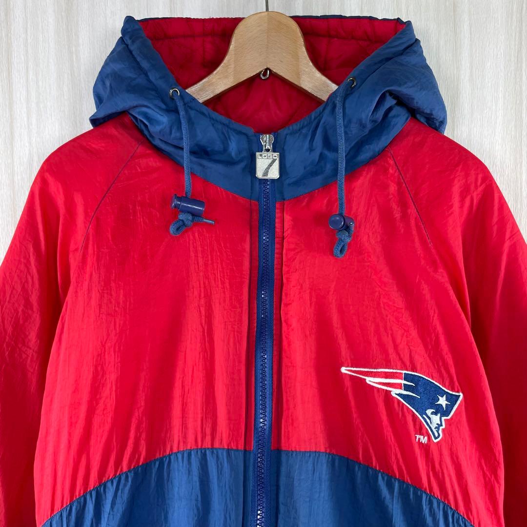 yasu様】ロゴ7 NFL ペイトリオッツ バックロゴ 中綿 ブルゾンパーカー