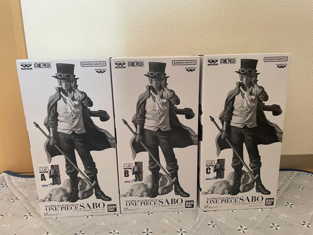 パンプレくじ ワンピース サボ A、B、C賞セット フィギュア ONE PIECE