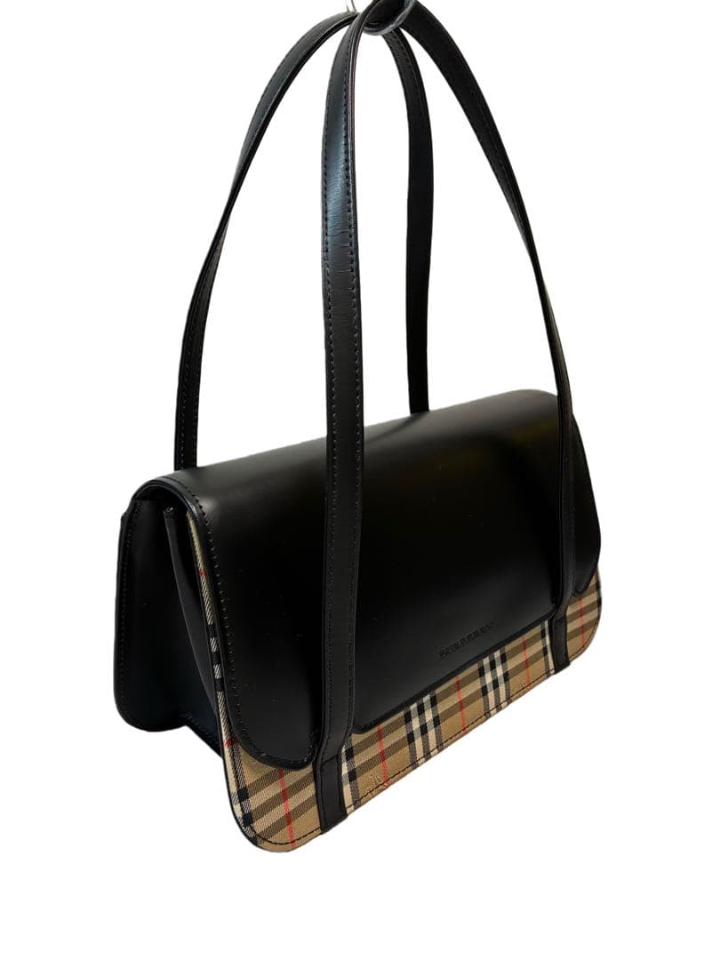 『未使用品』　BURBERRY ノバチェック ハンドバッグ シャドーホース