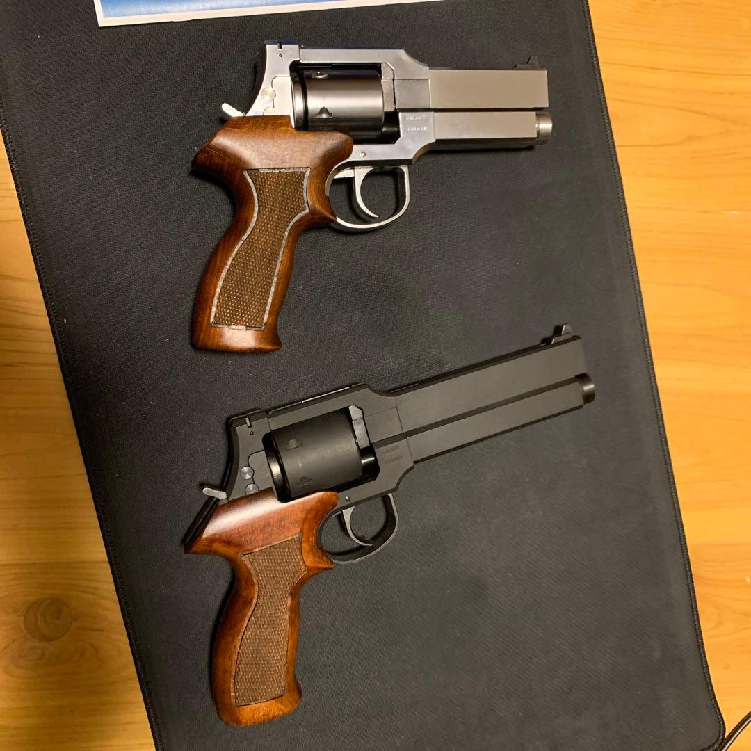 マルシン マテバ リボルバー 4インチ 木製グリップ シルバー