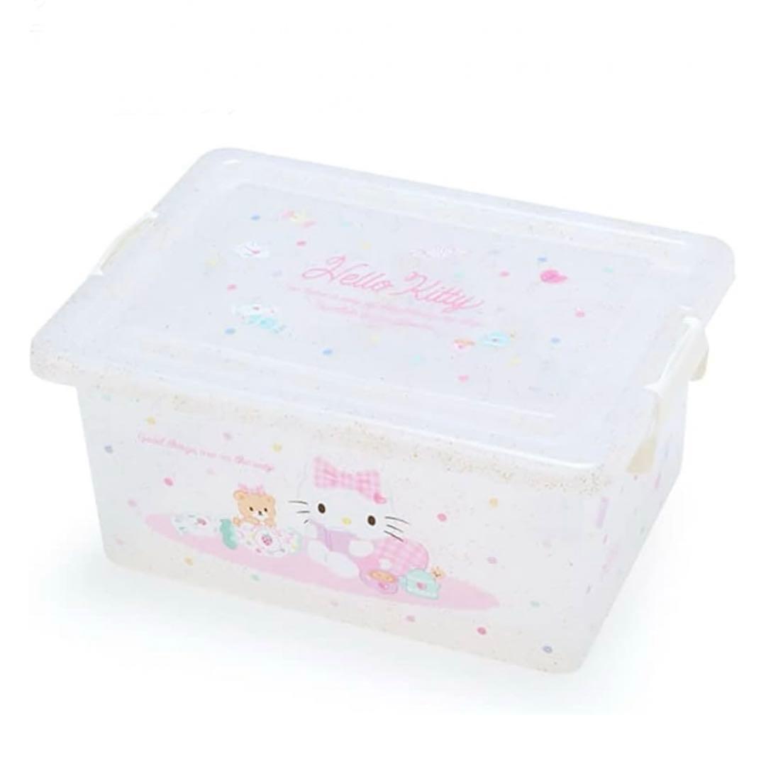 サンリオ♡キティ フタ付き収納ケース S、M 2点セット