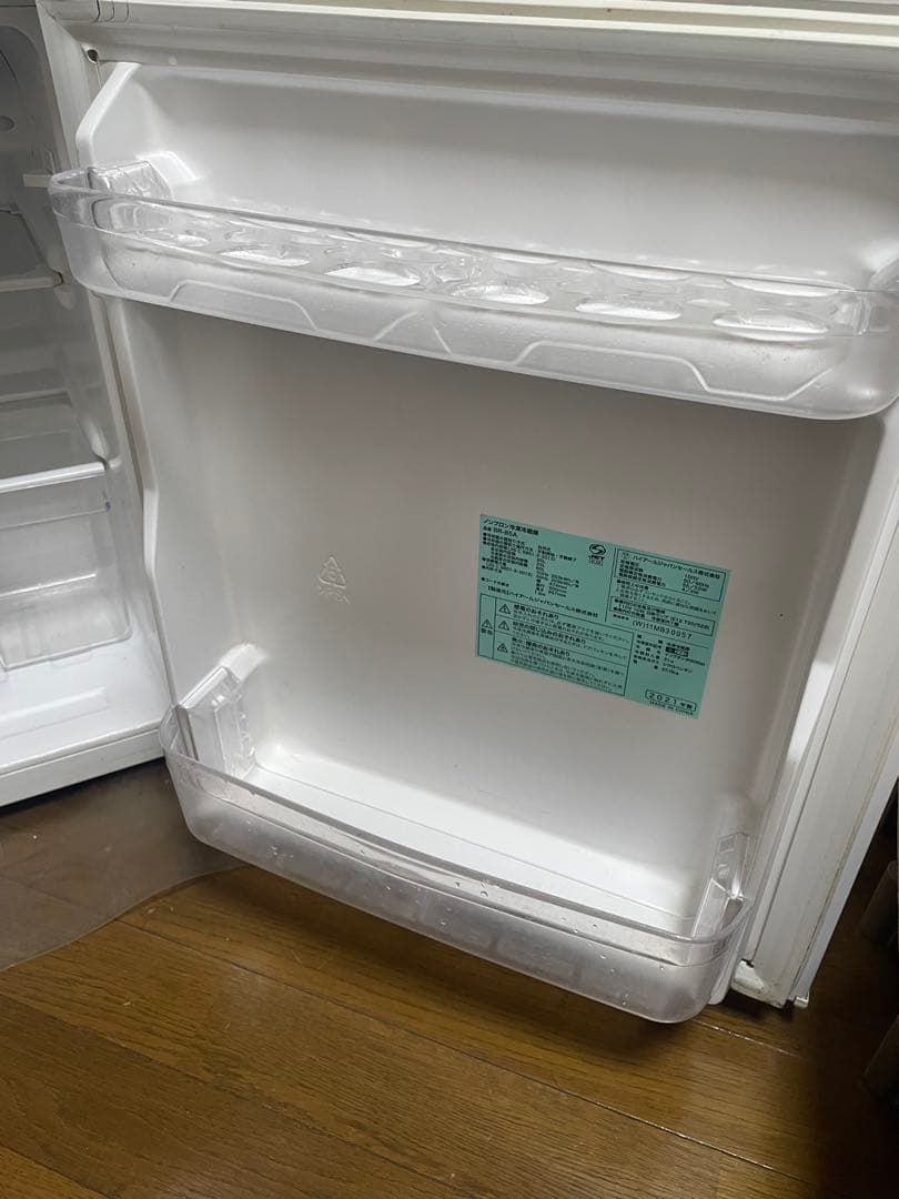 【最終値下げ】ホワイト 2ドア冷蔵庫 BR-85A-W 85L 2021年製