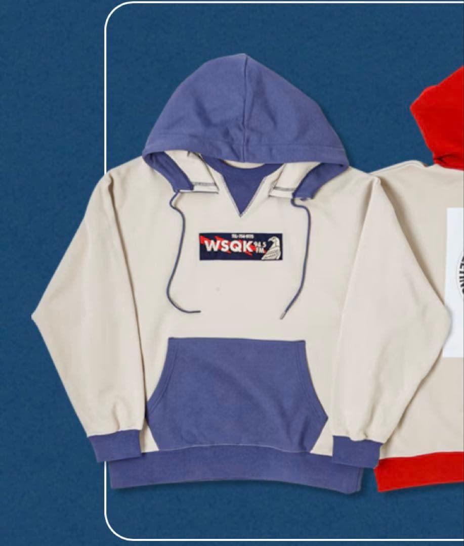 ニコアンド 【STRANGER THINGS】コラボ配色パーカー　L