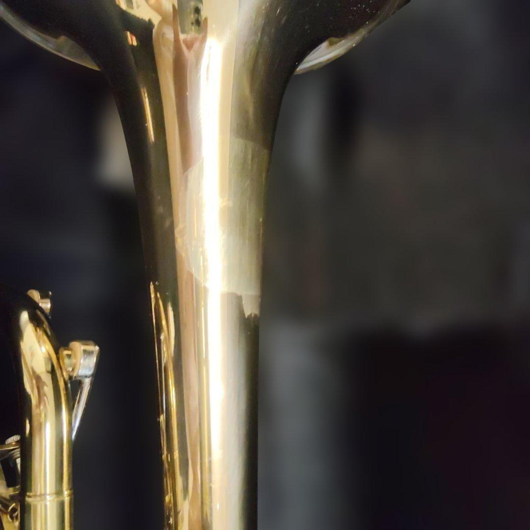 B管ロータリートランペット オクターブキー／トリガー付　※ブランドロゴ削り済