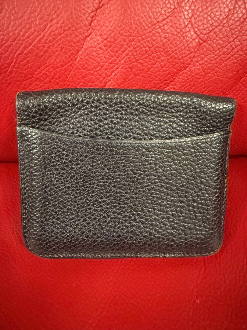 HERMES ドゴン 小銭入れ 本革 黒 トゴ