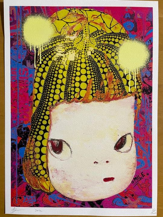 DEATH NYC 世界限定100枚 アートポスター 奈良美智/草間彌生