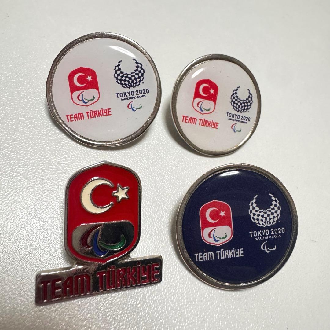 A*様 東京2020 パラリンピック トルコピンバッジ 4個セット - メルカリ