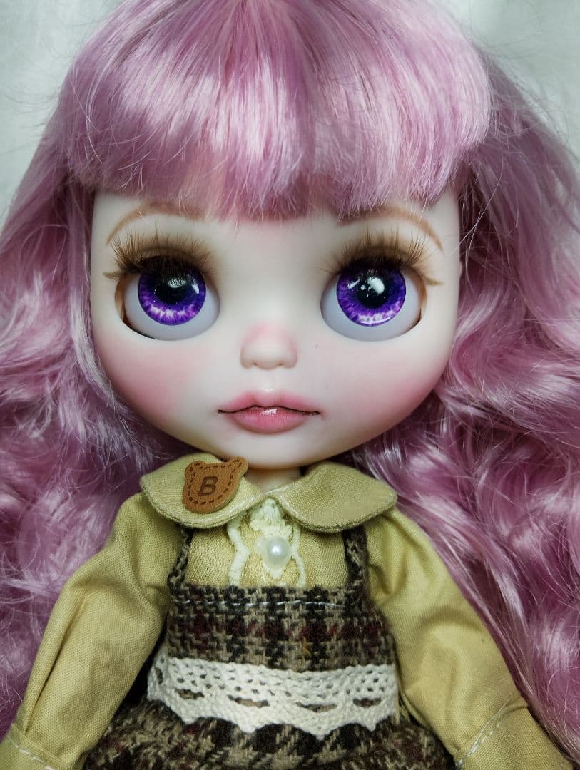 カスタムアイシードール ピンクMIXヘア アウトフィット付き