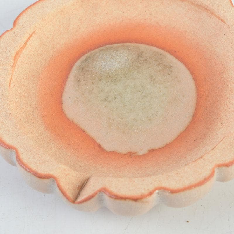 茶道具 萩焼 増野陶花作 花香合 共箱 V 9720