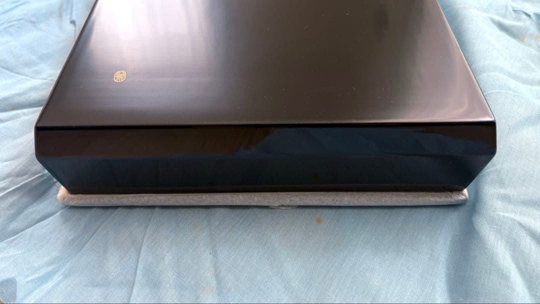 平安象彦京漆器 「松喰鶴」手文庫　桐箱入り