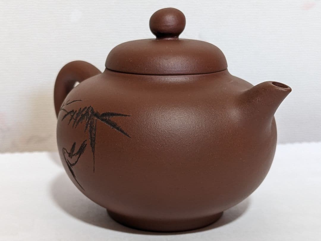 ♦中国 朱泥 紫泥 紫砂 茶壺 タタラ造り コレクション 骨董品 アンティーク