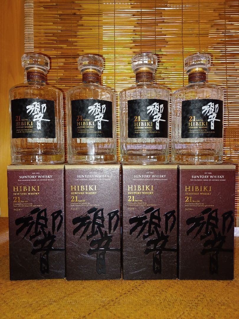 山崎 18年 700ml空瓶5 本＋空箱4箱 山崎 18年 山崎18年 空き瓶、空き箱