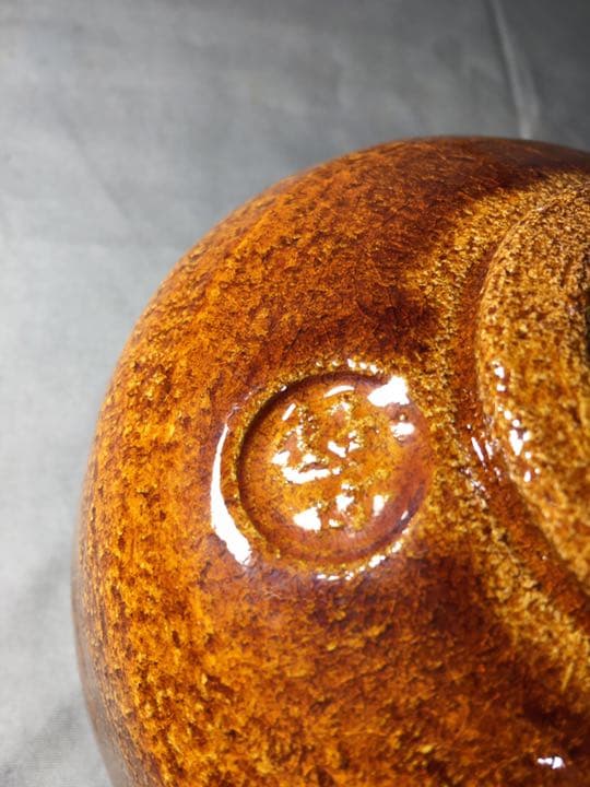 【茶道具】前大徳寺藤田寛道和尚箱書 『清風』好楽造 飴茶碗  A173