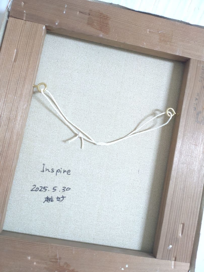 美人画【Inspire】1点物の原画◆作者サイン入り/油絵/人物画