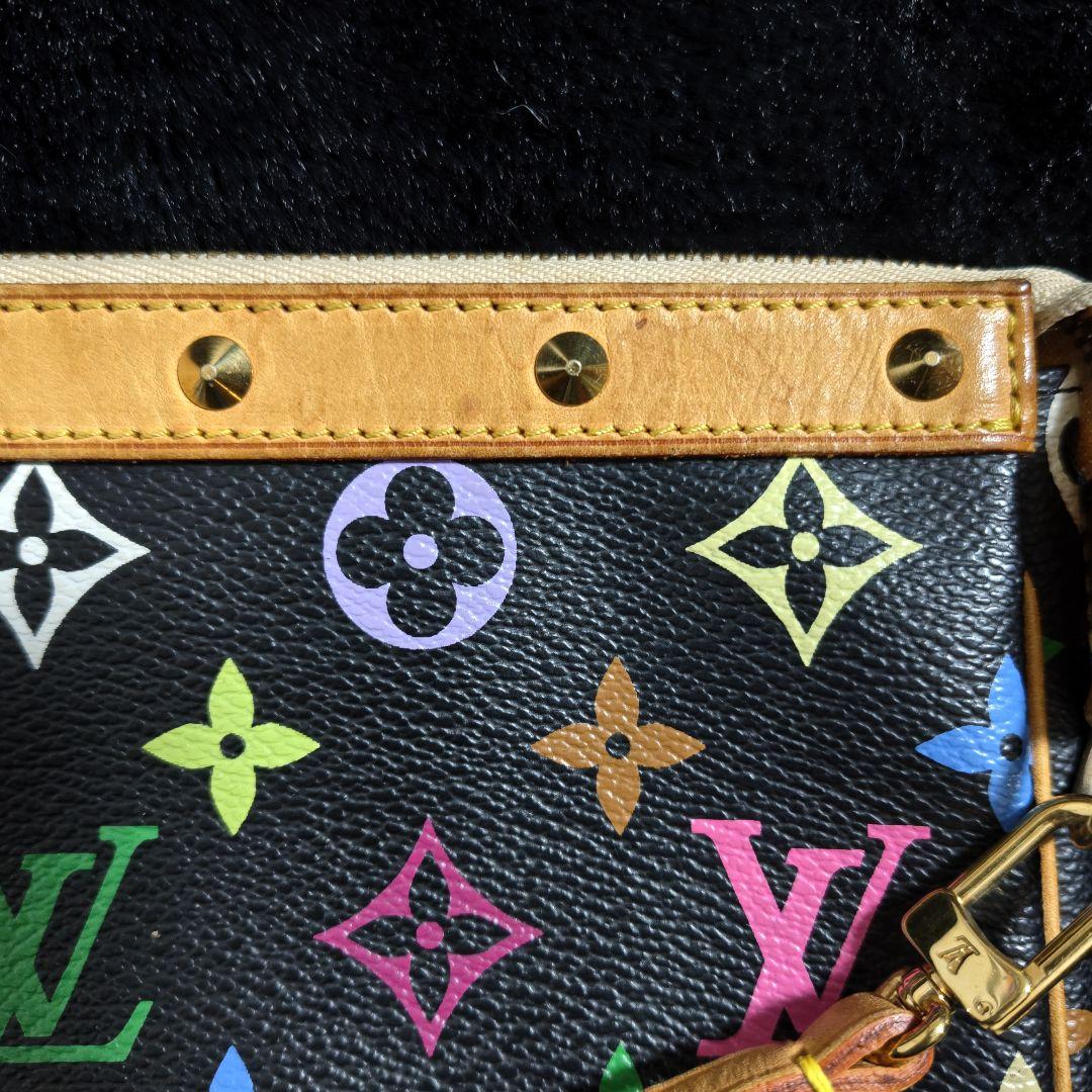 ルイヴィトン ポシェットアクセソワール マルチカラー ノワール 正規品