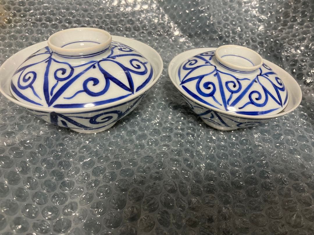 現代陶芸家 人見啓一造 大型造形彩泥深鉢『海底探険』彩泥象嵌 共箱 90