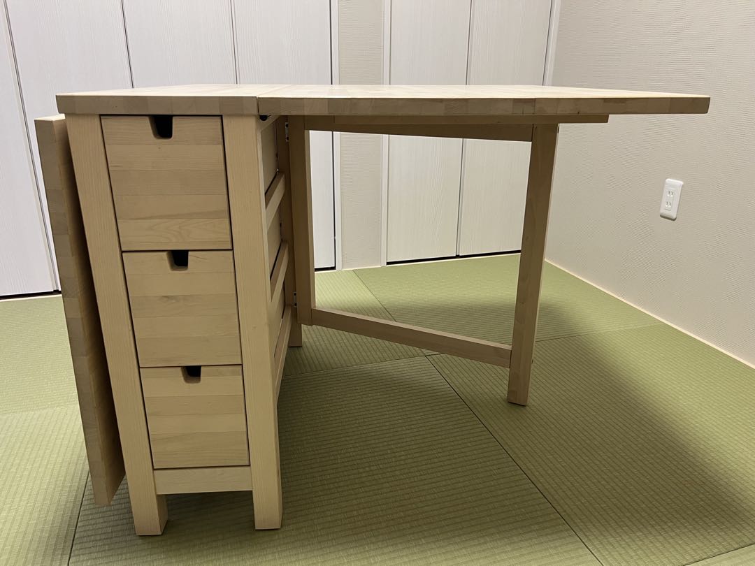 IKEA ノールデン ダイニングテーブル｜折りたたみテーブル｜状態良好