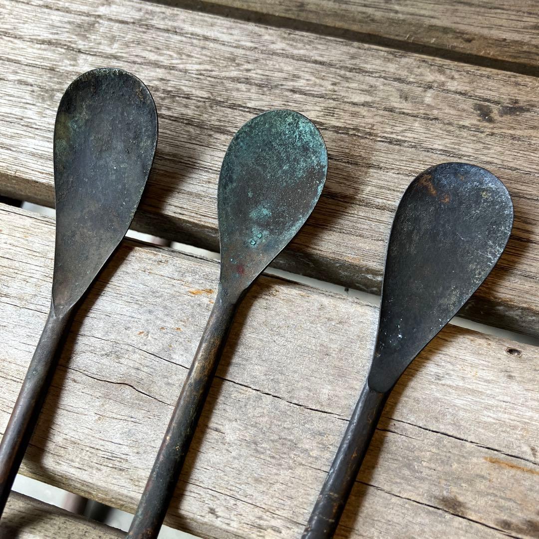 アンティーク 薬匙 薬さじ 調剤 スプーン 明治 大正 漢方薬 古道具