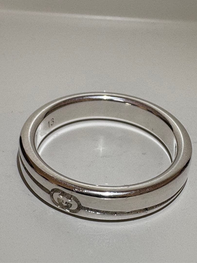 GUCCI ダイアゴナル インターロッキングスリム 刻印:13号【箱/ポーチ付】