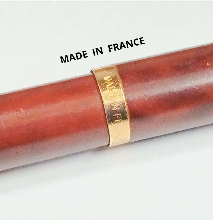 パーカー（Parker）ブラウンマーブル模様　万年筆とボールペンのセット