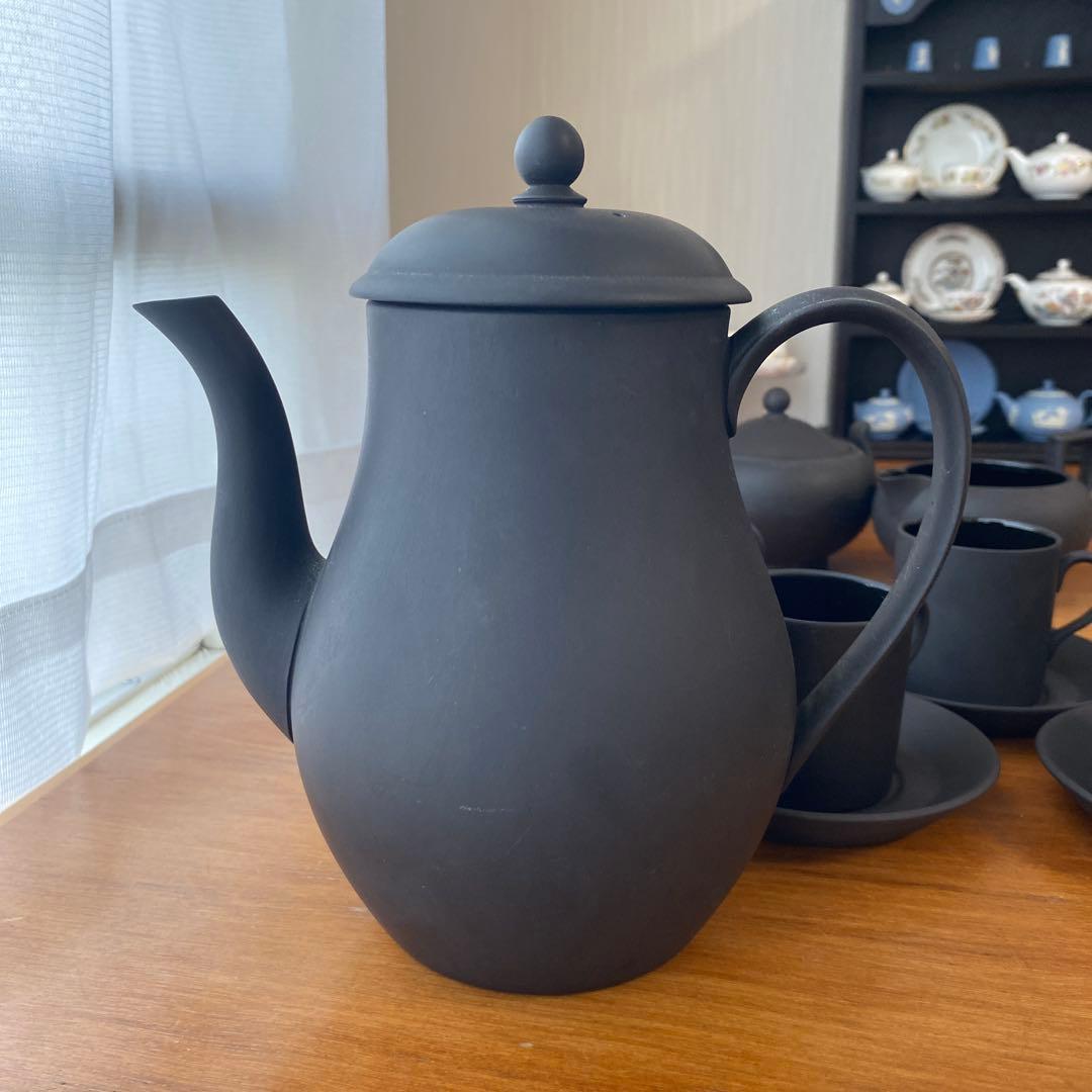 ウェッジウッド ブラックバサルト コーヒーセット デミタス カップ