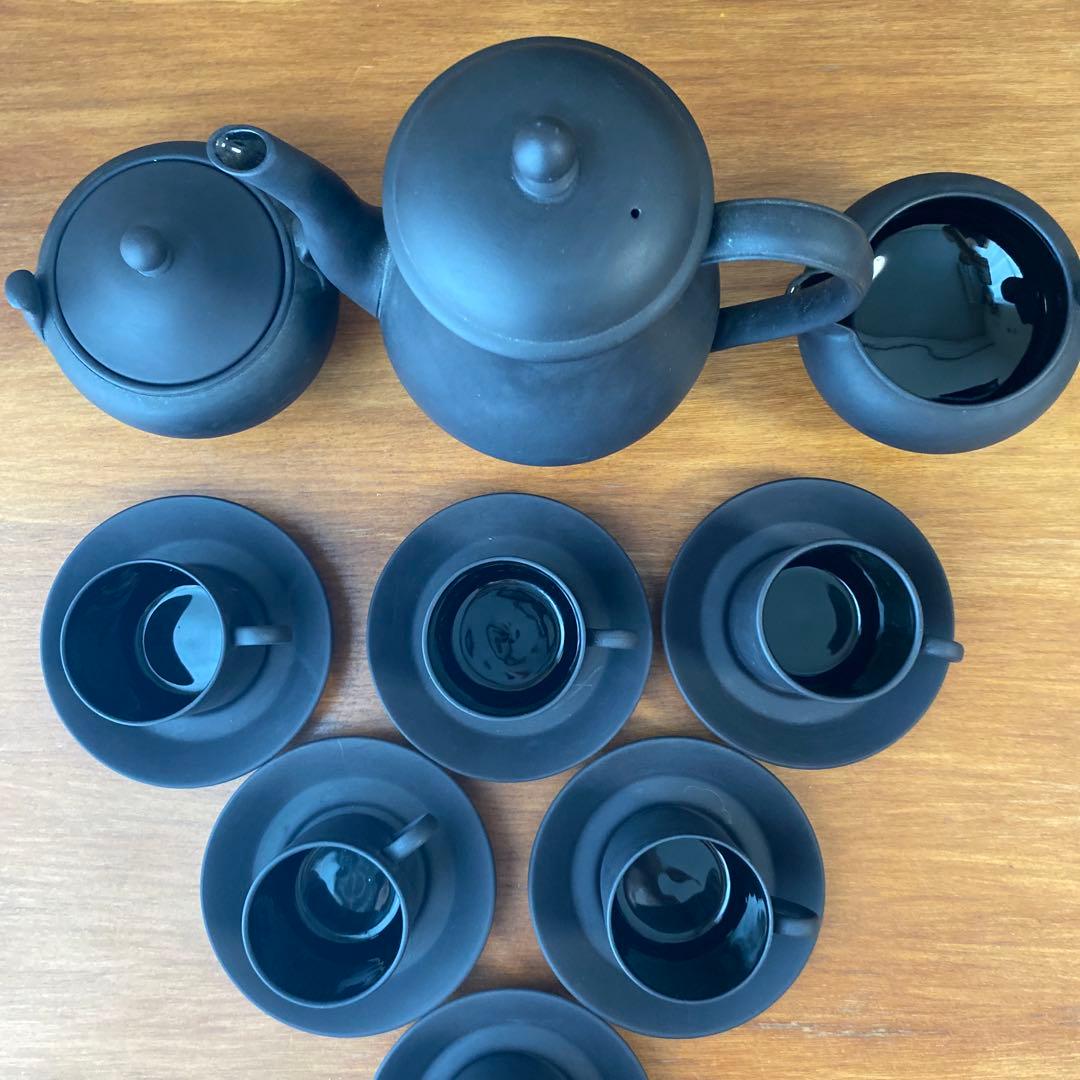 ウェッジウッド ブラックバサルト コーヒーセット デミタス カップ