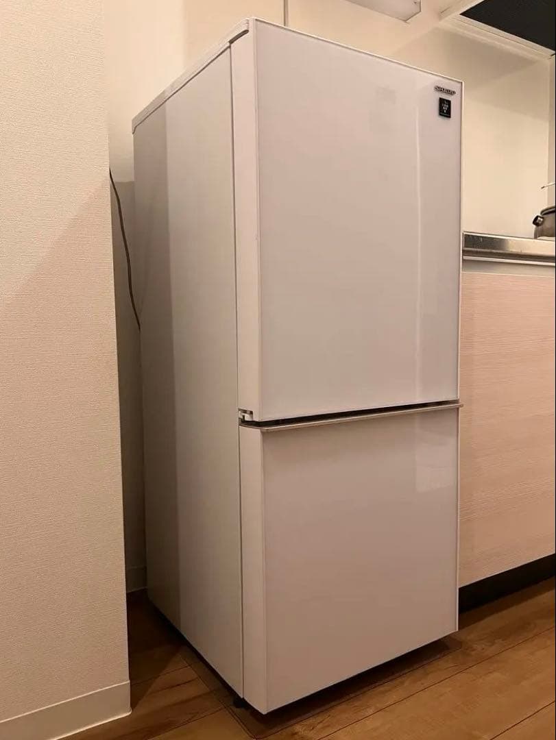 SHARP シャープ SJ-GD14E-W つけかえどっちもドア ガラスドア 白