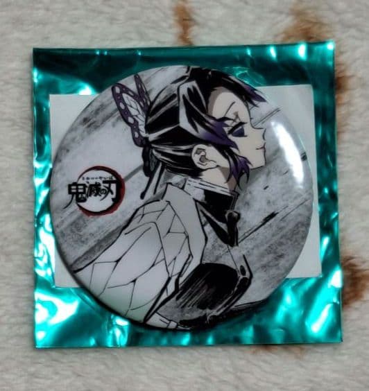 鬼滅の刃 全集中展 幕間画 缶バッジ 胡蝶しのぶ 右向き