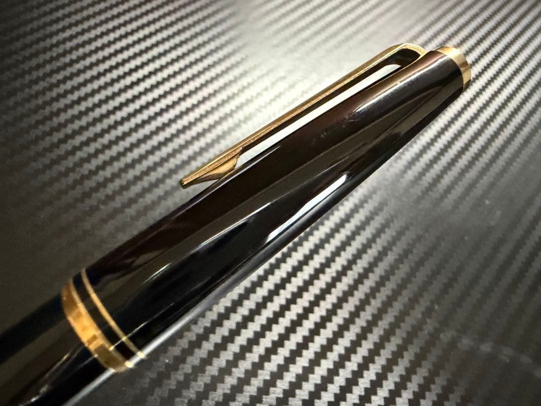 未使用に近い モンブラン No.221 ブラック EF 極細字 吸入式 万年筆