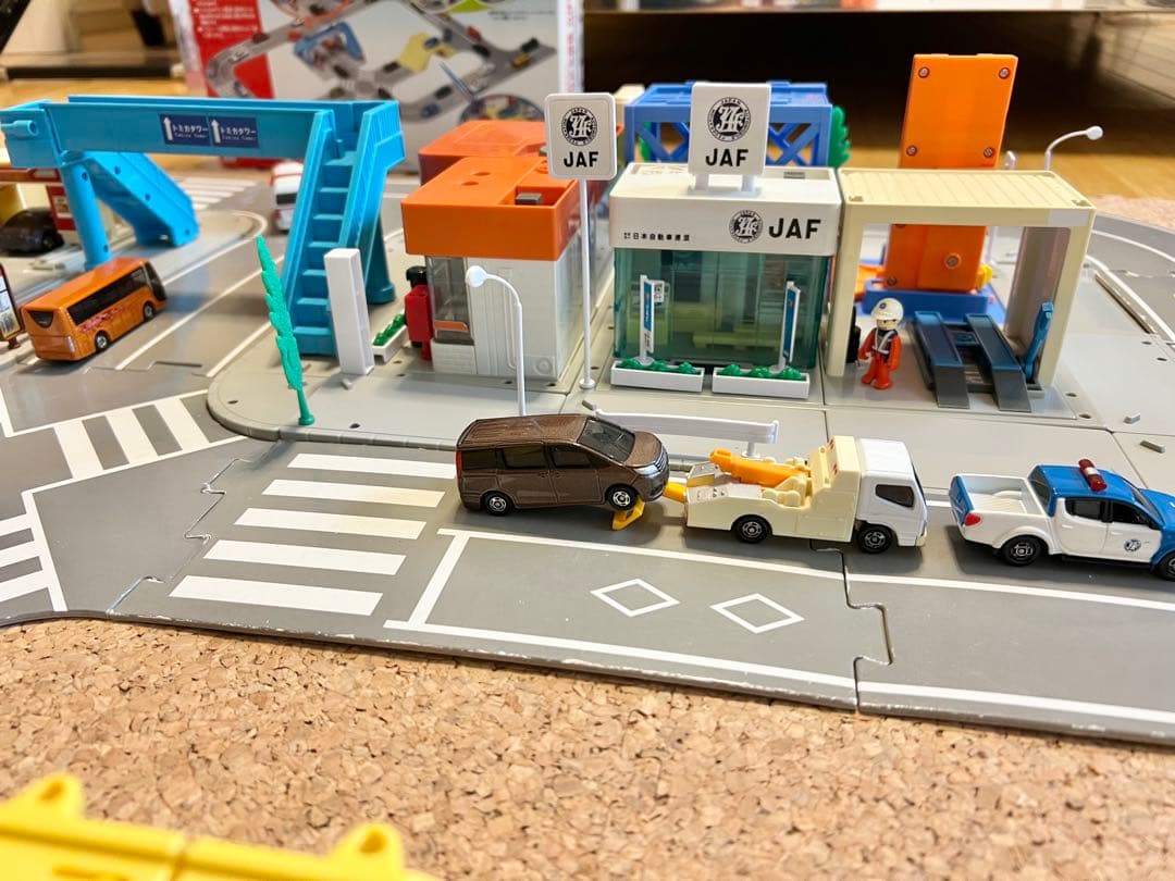 トミカ つながる道路 立体交差&歩道橋セット トミカタウン付き レア