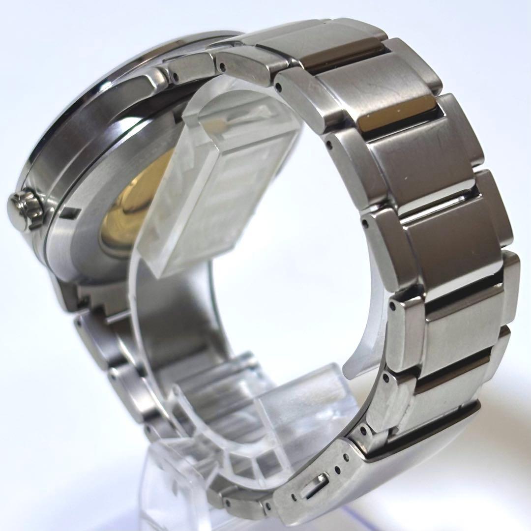 稼働 CITIZEN メンズ腕時計 自動巻き 裏スケ チタニウム デイト 軽量