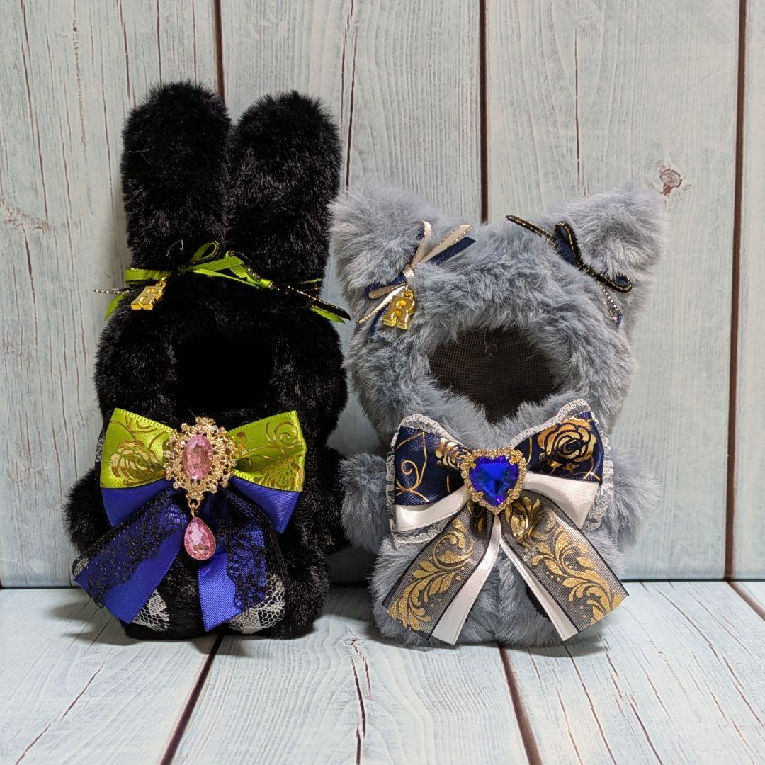 ぬい服 にじぱぺっと オーダー うさぎ くま ねこ おすわり にじぱぺ