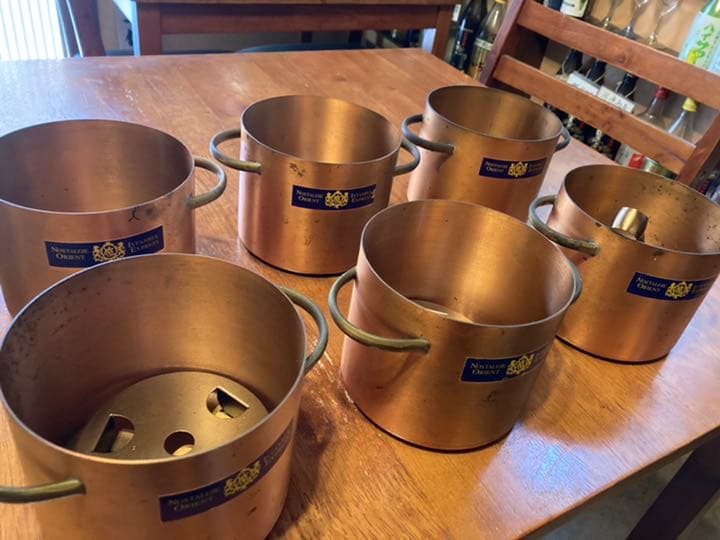 ノスタルジー　オリエント　イスタンブール　エキスプレス　純銅製アイスペール　６個