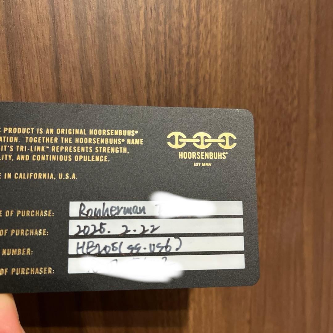 削除前　値下げ　HOORSENBUHS チェーンリング　US6