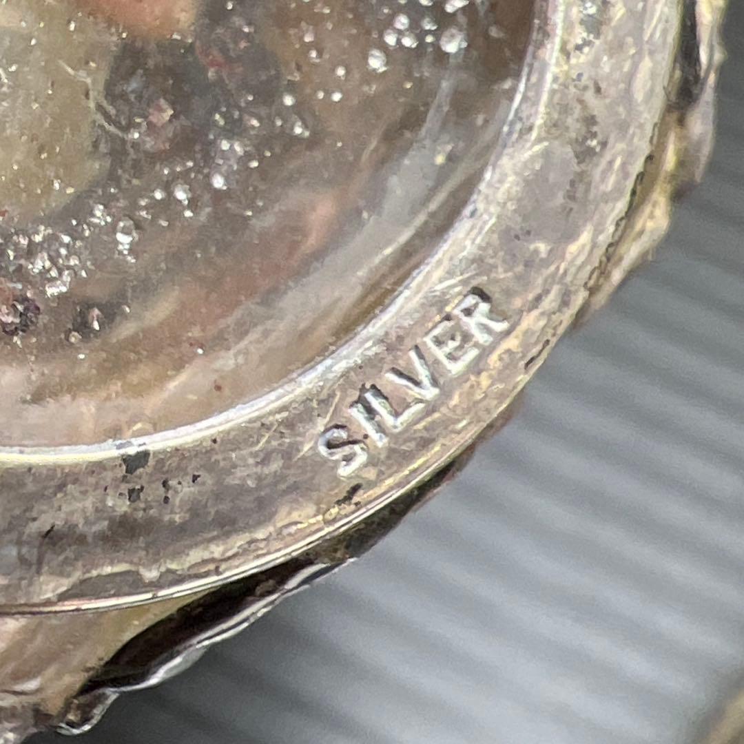 silver刻印　時代銀巻ガラス調味料入8点　東Y7-0905⭐︎2Fトカオ