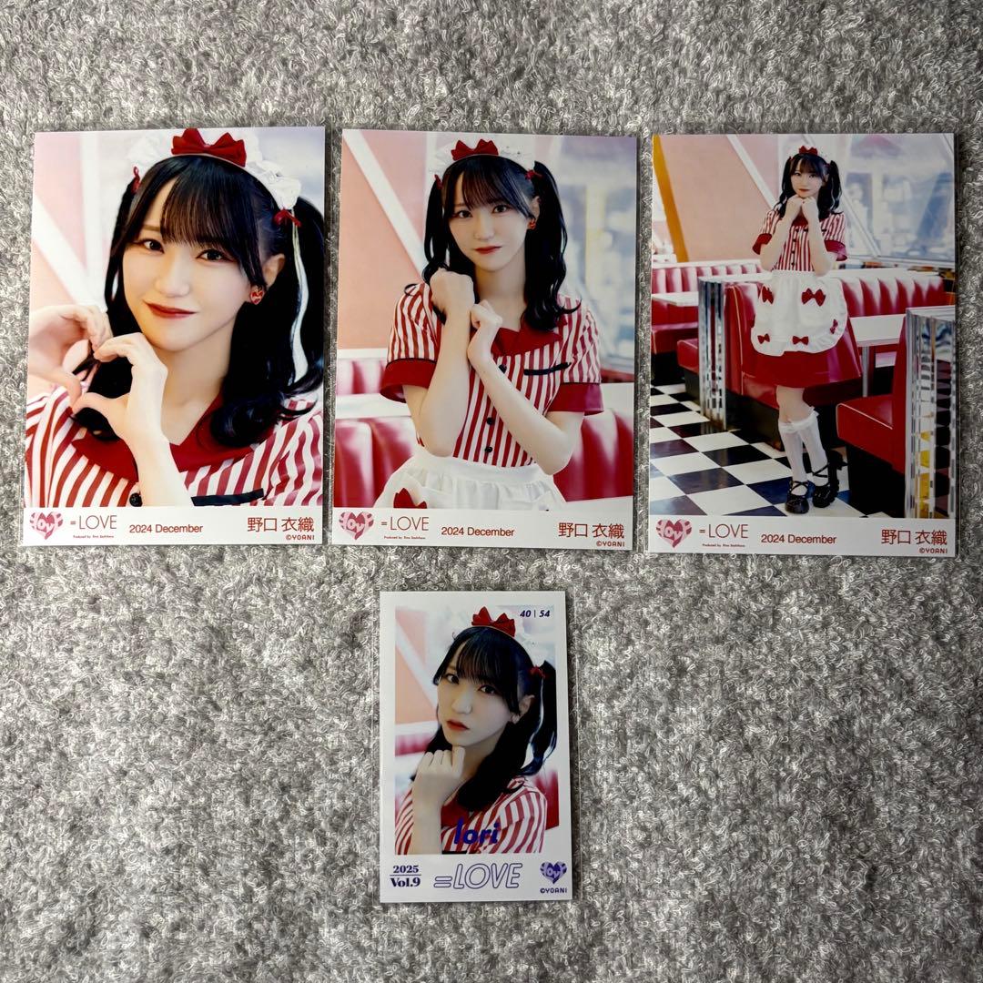 野口衣織 生写真 仲直りシュークリーム コンプ ミニフォト イコラブ