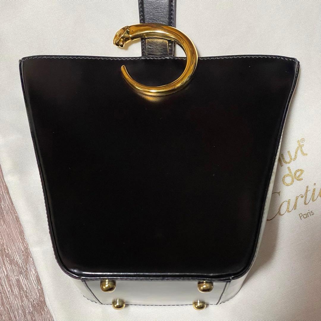 Cartier カルティエ　バック ゴールド 革ブラック