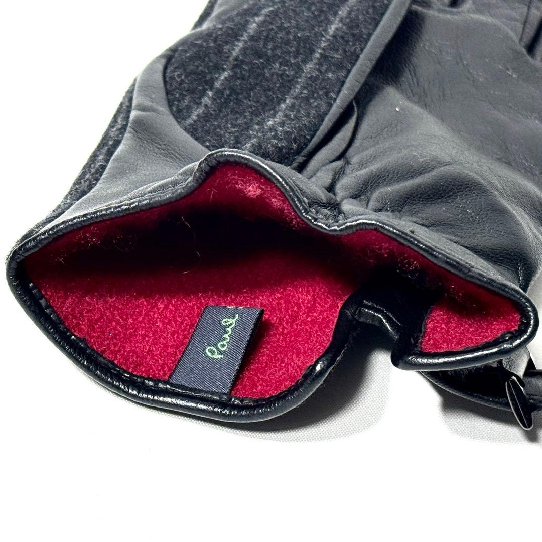 極美品꧂ Paul Smith ポールスミス 羊革 ラムレザーグローブ 手袋