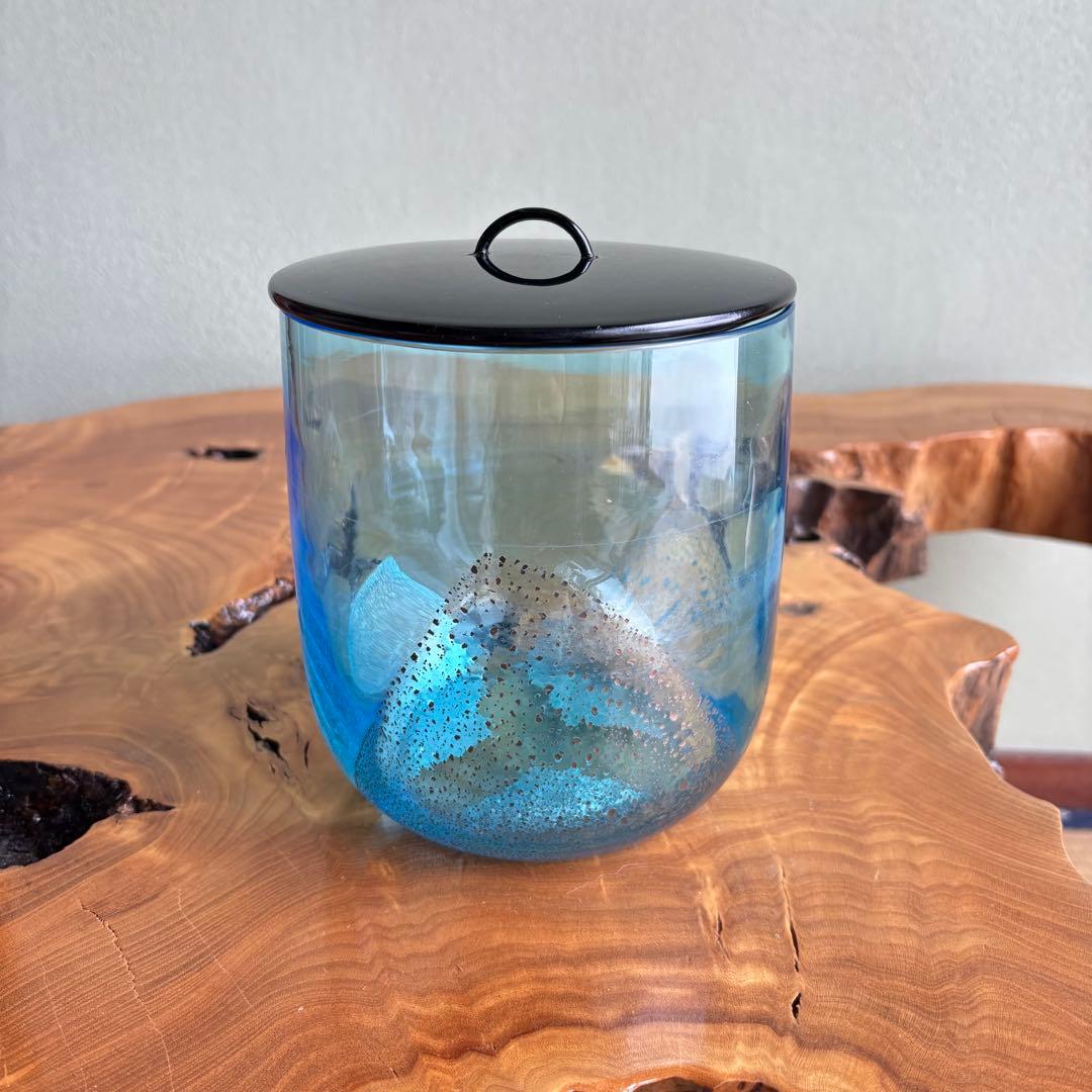 硝子製水指 義山 切箔 金彩 - メルカリ