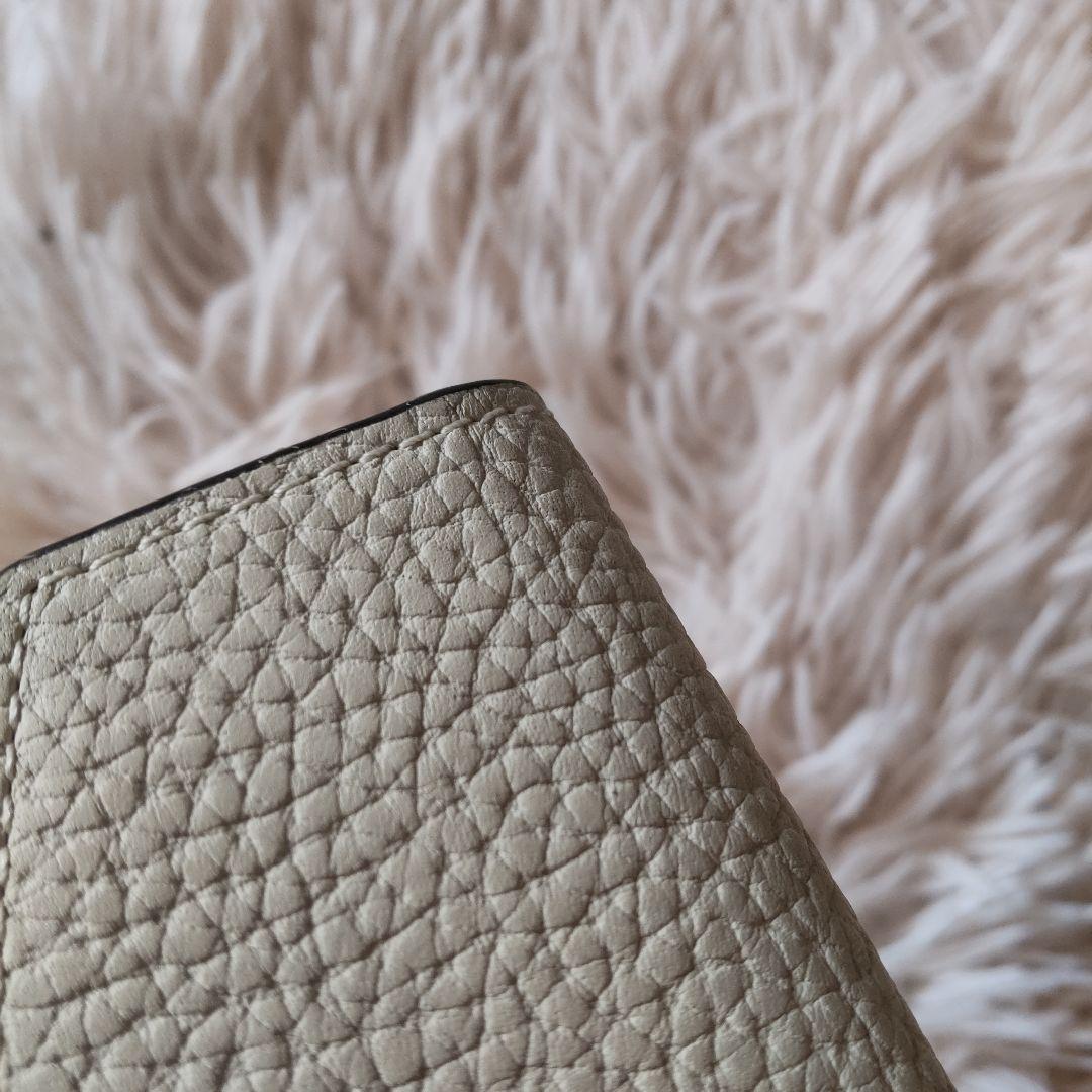 新品同様✨ボナベンチュラ 三つ折り財布 オフホワイト バイカラー