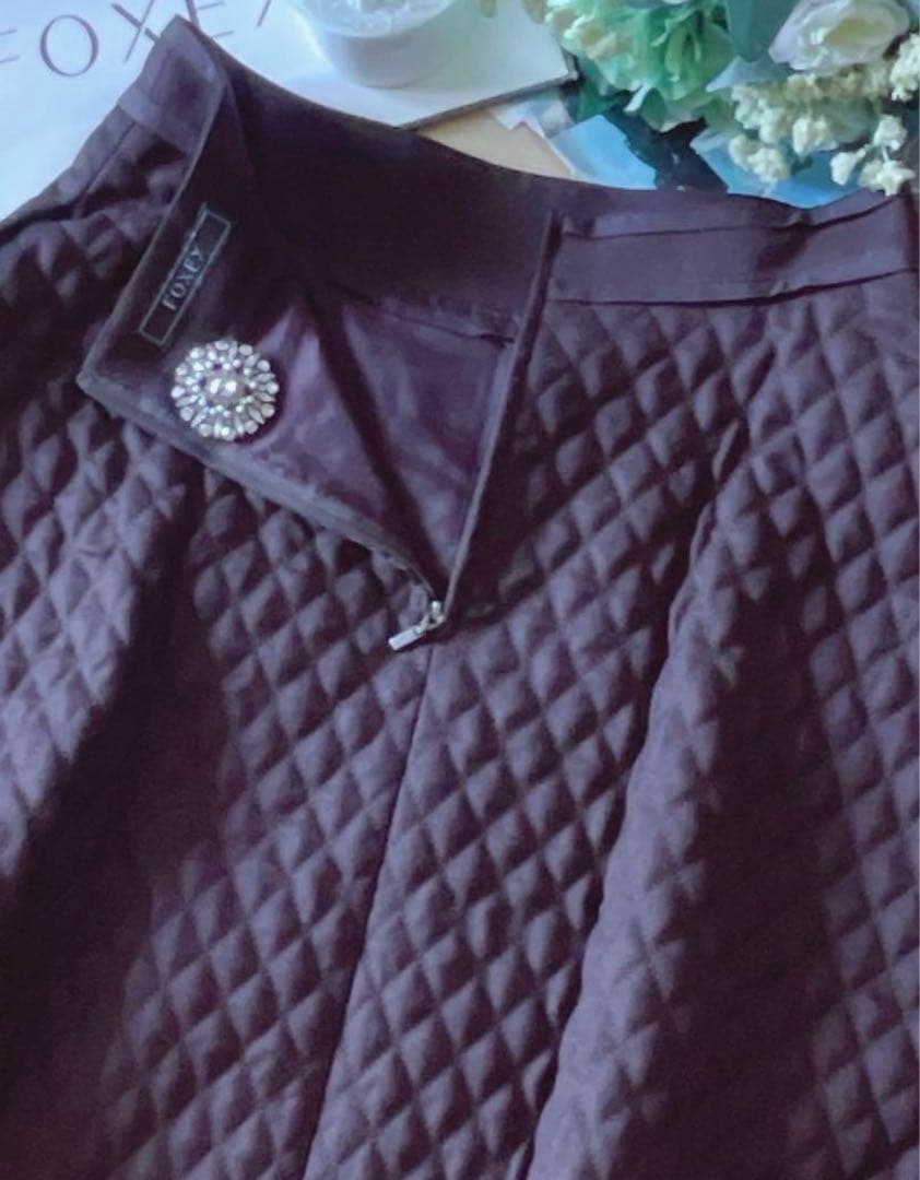 極美品！FOXEYクロスフレアスカート 40 Rene foxey