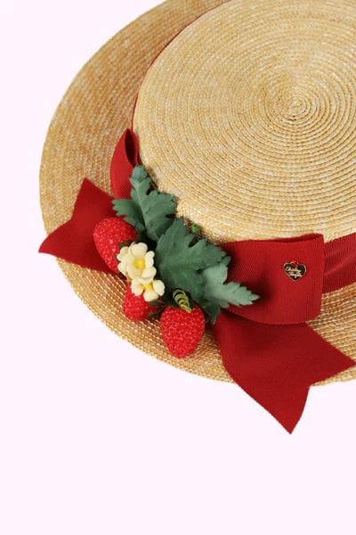 いちごギンガムリボンキャノチェ・いちごバスケット・Fサイズ