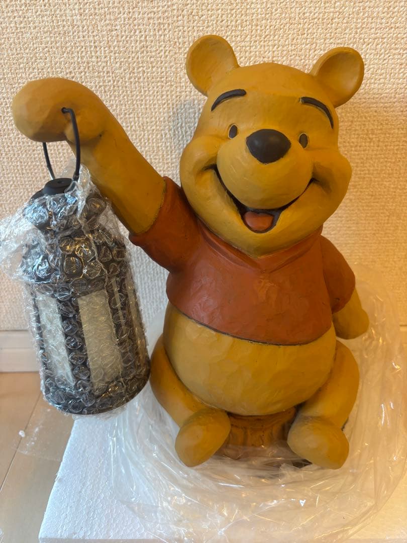 ディズニー　プーさん ランタン付き　ガーデンセンサーライト