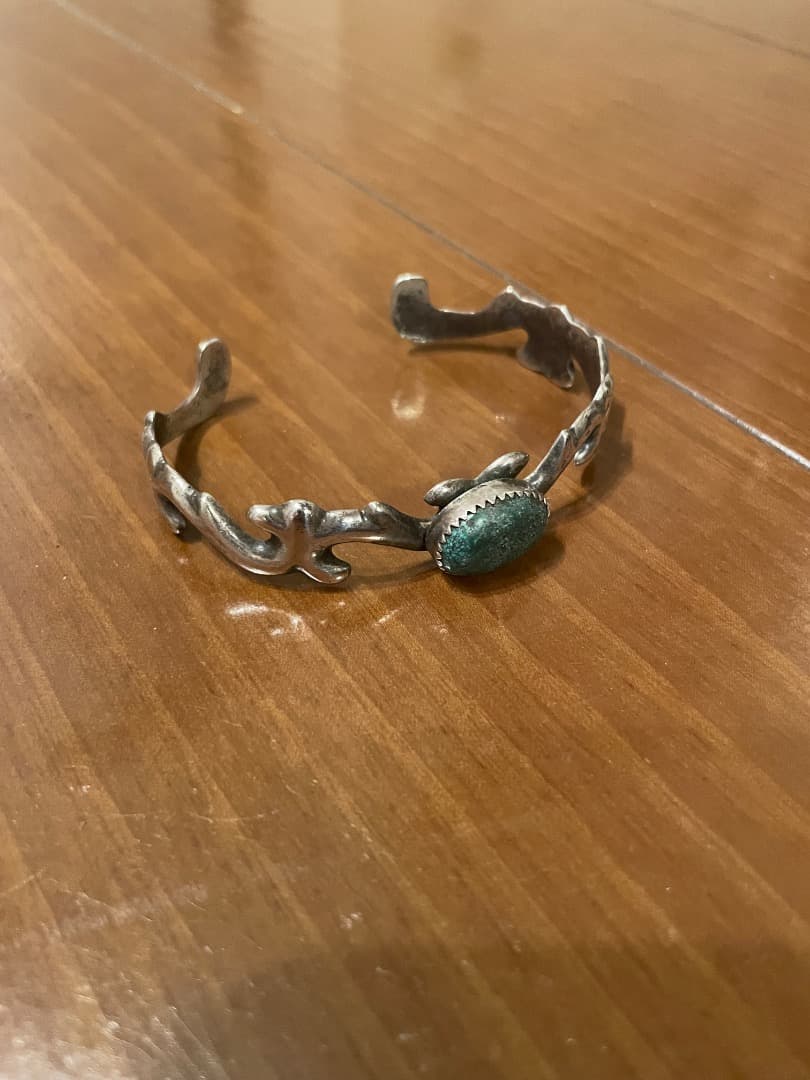 ナバホ　ターコイズ バングル Navajo sterling silver925