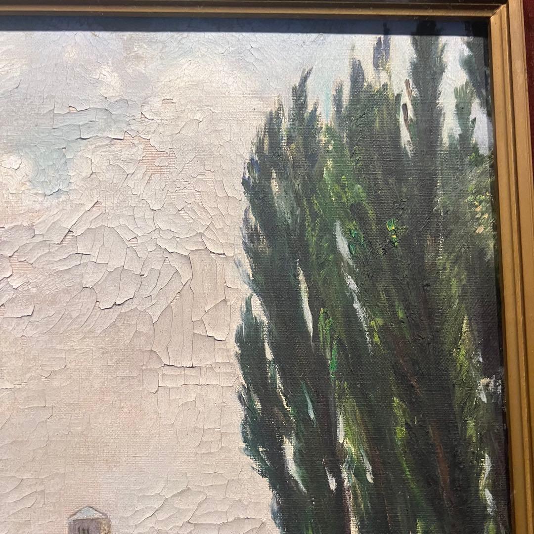 真作 北大農学部とポプラ並木 鶴丸昭彦 直筆サイン - メルカリ