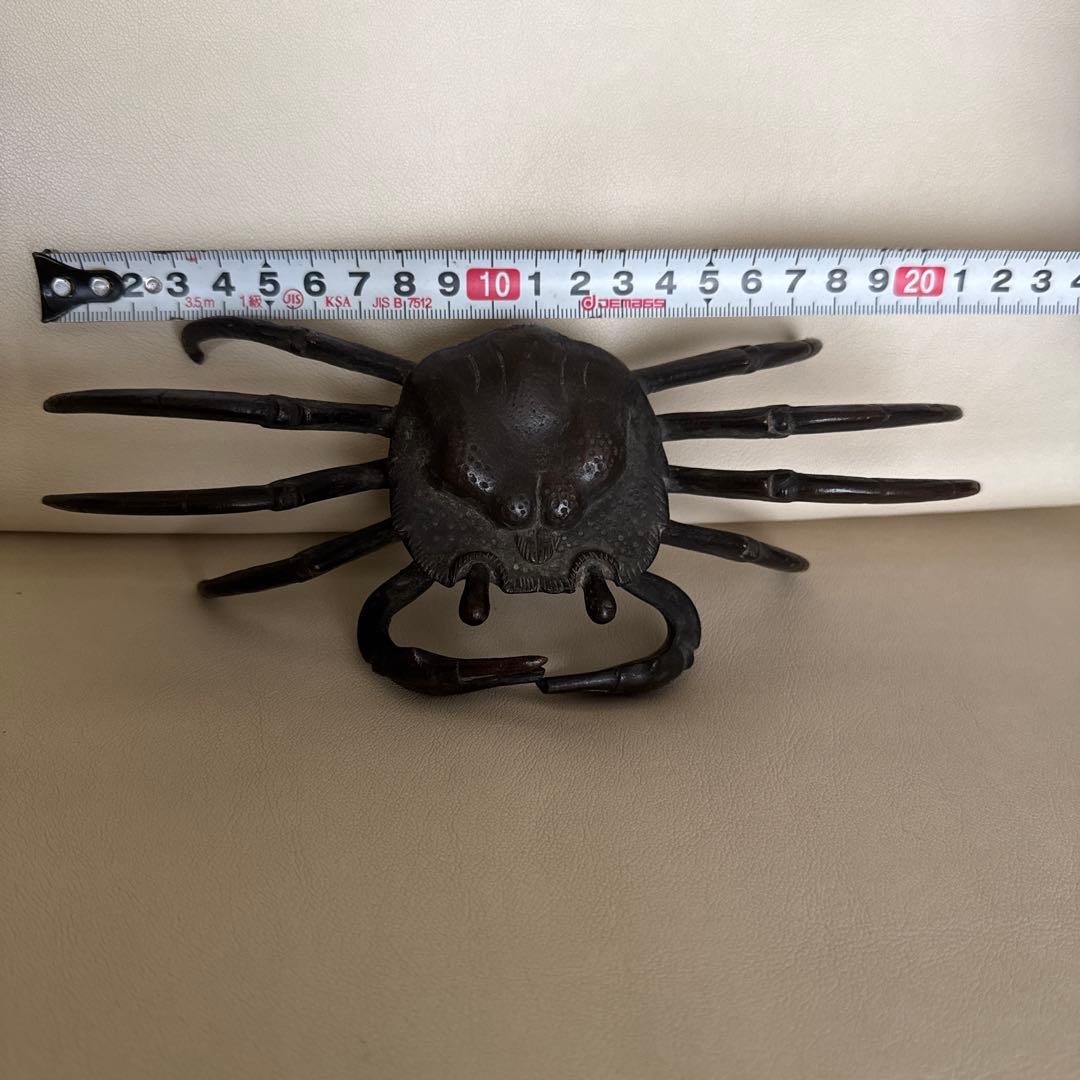 蟹　カニの置物　金属製　レトロ