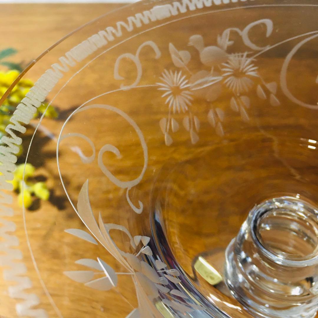 稀少】ドイツ製 テレジアンタール ラッヘル グラヴィール コンポート