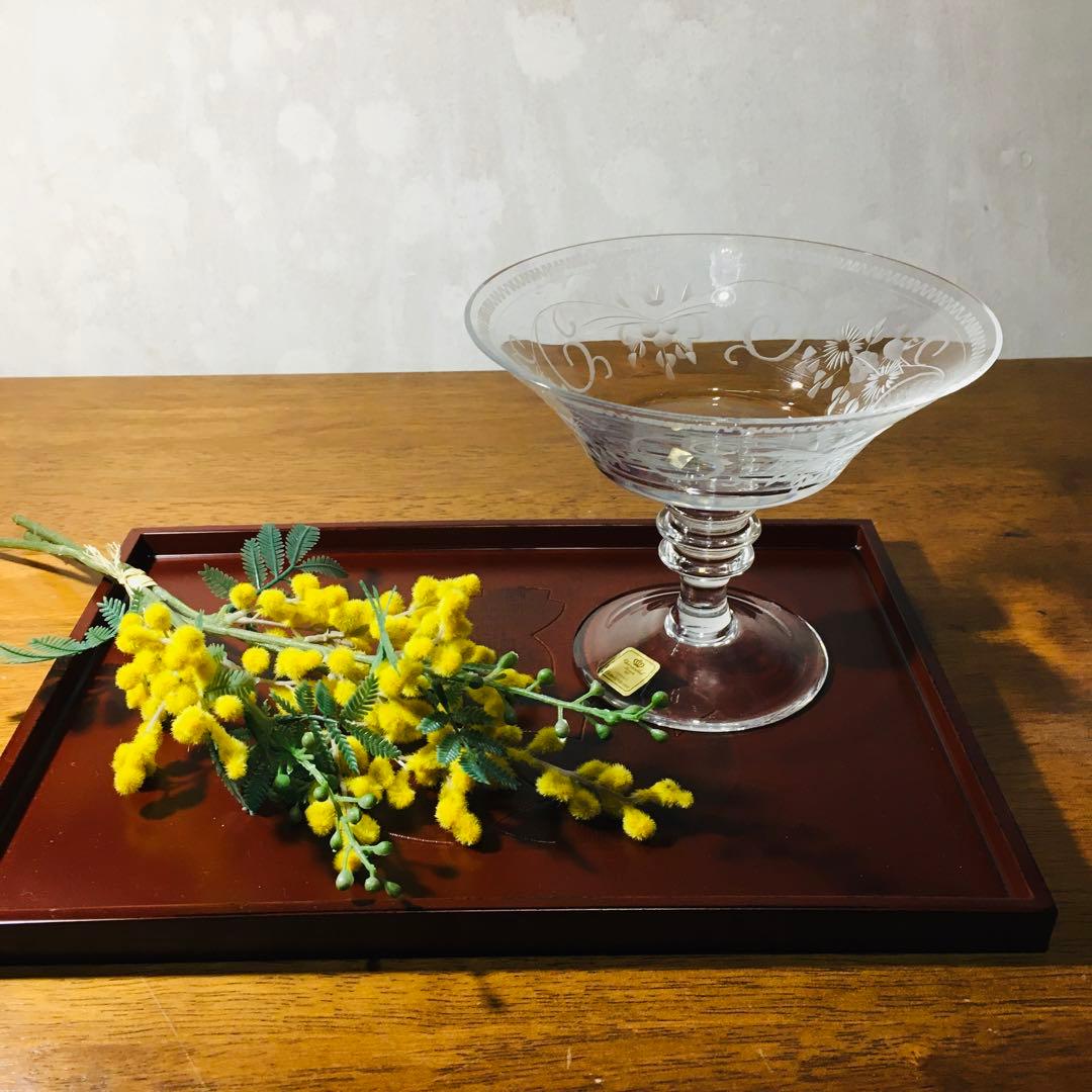 稀少】ドイツ製 テレジアンタール ラッヘル グラヴィール コンポート